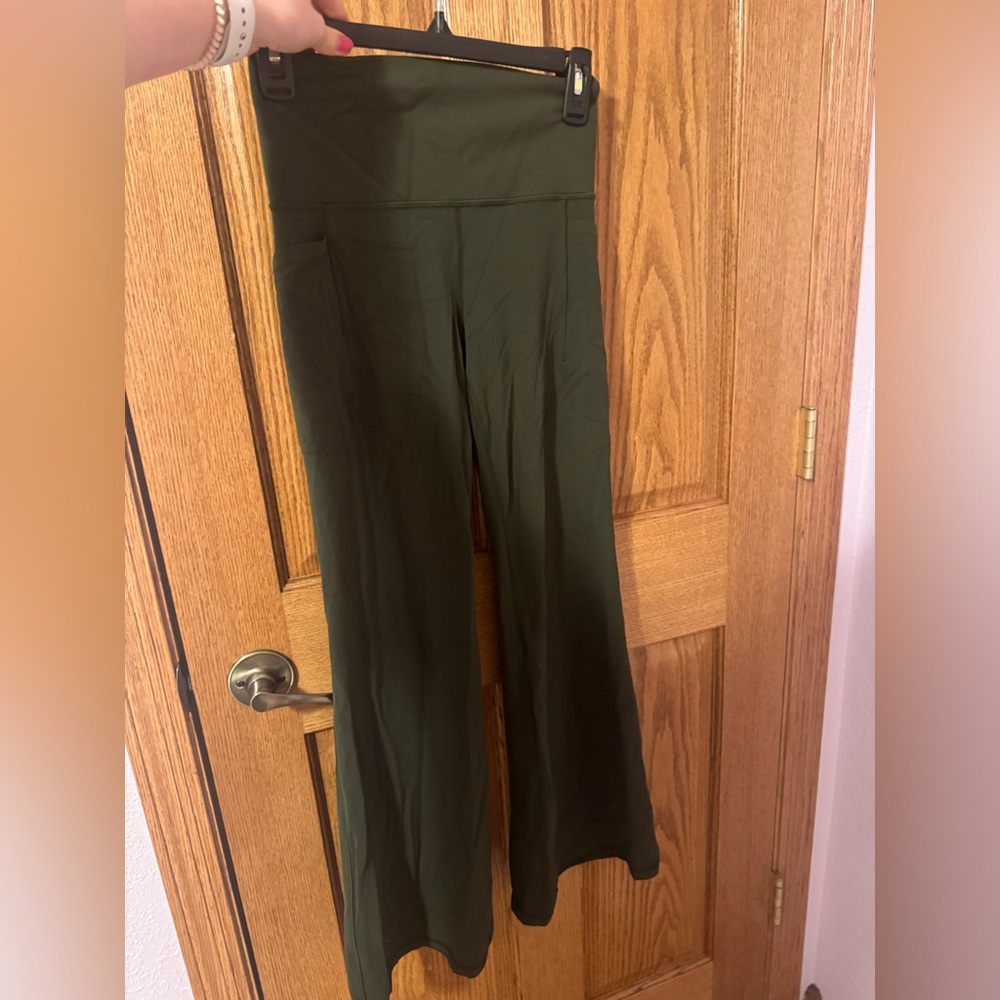 Athleta Olive Green Flare leggings - Picture 3 of 6